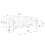 Kava Top-Grain Leather Sofa & Loveseat, Brown