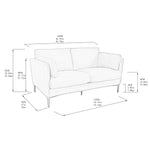 Kava Top-Grain Leather Sofa & Loveseat, Brown