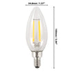 Luminus LED Elite 3.5W Dimmable B11 Chandelier Bulb, 8-pack