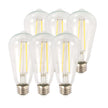 Luminus LED 7W Dimmable Clear ST19 Bulb E26 Base, 6 pack