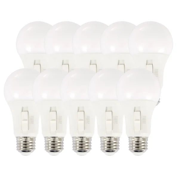 Luminus LED 8.5W Dimmable A19 Bulb E26 Base, 10-pack