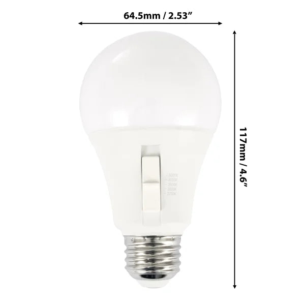 Luminus LED 13W Dimmable A19 Bulb E26 Base, 5-pack