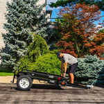 DK2 Black Steel Multi Purpose Folding Trailer,  4 ft. x 8 ft