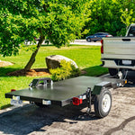 DK2 Black Steel Multi Purpose Folding Trailer,  4 ft. x 8 ft