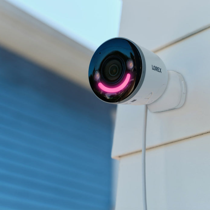 Lorex 2K Battery Video Doorbell and 4K Spotlight Indoor/Outdoor Wi-Fi Security Camera