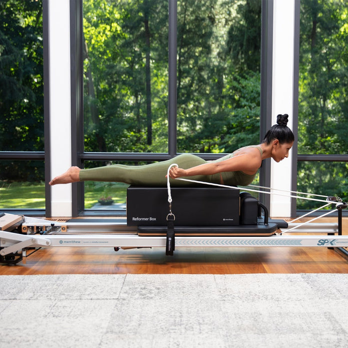 At Home SPX Reformer Package with Vertical Stand and Cardio-Tramp by Merrithew