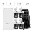 Swann AllSecure650 8-Channel 4-Cam 2K Wireless Security Kit with Battery Backup and Remote Solar Panels