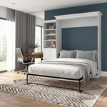 Bestar Evolution 2-piece Queen Wall Bed Set, White