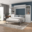 Bestar Evolution 3-piece Queen Wall Bed Set, White