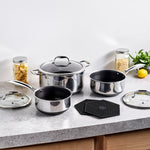 Hexclad Saucepan Set with Trivets, 6-piece