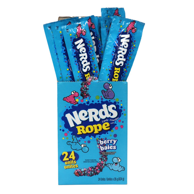 Nerds Rope, Candy Berry Flavour, 24 × 26 g