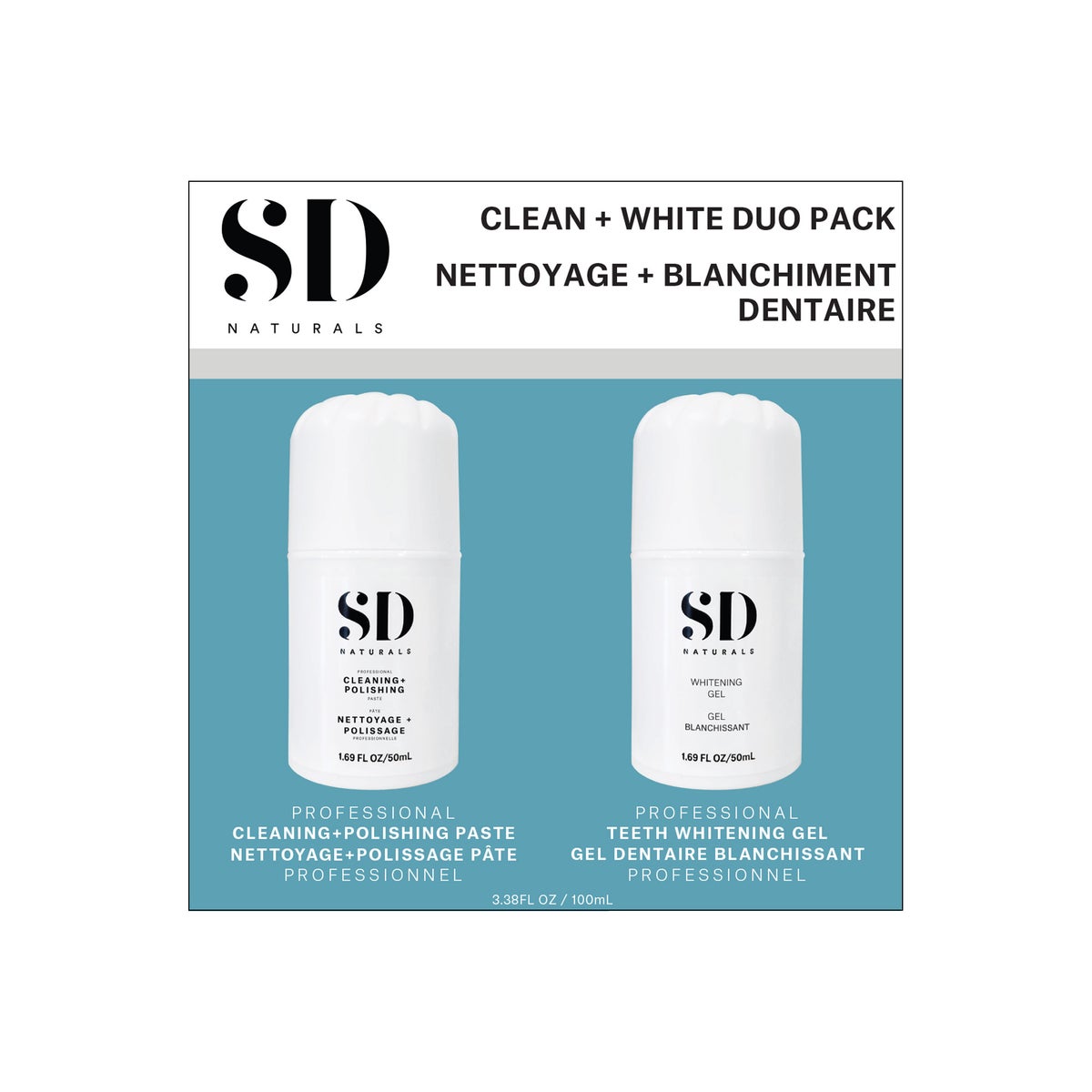 Spa Dent Naturlas Clean + White Duo pack, 2 X 50 mL