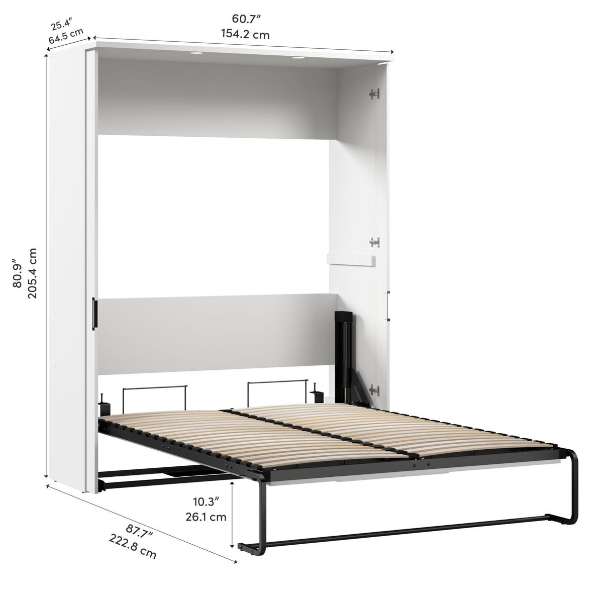 Bestar Lumina Double Wall Bed