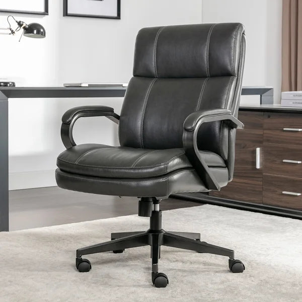 True Innovations Contoured Mid-Back Manager Office Chair