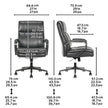 True Innovations Contoured Mid-Back Manager Office Chair