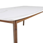 Luna White Quartz Top Dining Table, 218 cm (86 in.)