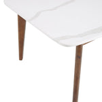 Luna White Quartz Top Dining Table, 218 cm (86 in.)