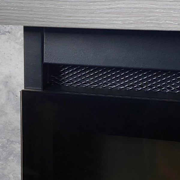 ActiveFlame Home Décor Series Fireplace Floating Mantel Shelf with Lighting, Urban Cement Finish