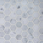 ActiveFlame Home Décor Series Fireplace Floating Mantel Shelf with Lighting, Hexagon Tile Finish