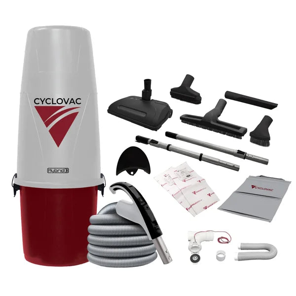 Cyclovac Nitro Max – Central Vacuum with Premium Electric Power Nozzle - 700 Airwatts