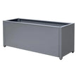 Grapevine Commercial-Grade Aluminum Rectangular Outdoor Planter
