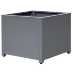 Grapevine Commercial-Grade Aluminum Square Outdoor Planter