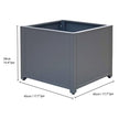 Grade Aluminum Square Outdoor Planter