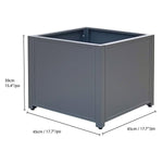 Grapevine Commercial-Grade Aluminum Square Outdoor Planter
