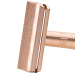 Henson AL13 Copper Aluminium Safety Razor with Stand