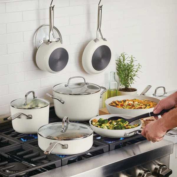 KitchenAid Hard Anodized Ceramic Cookware Set, 12-pieces