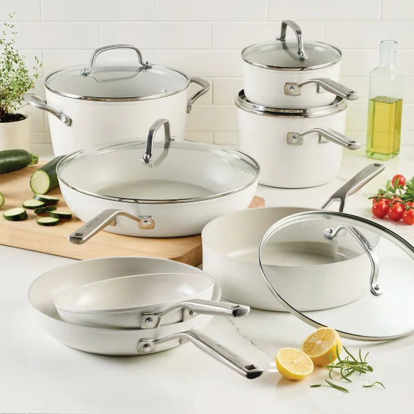 KitchenAid Hard Anodized Ceramic Cookware Set, 12-pieces
