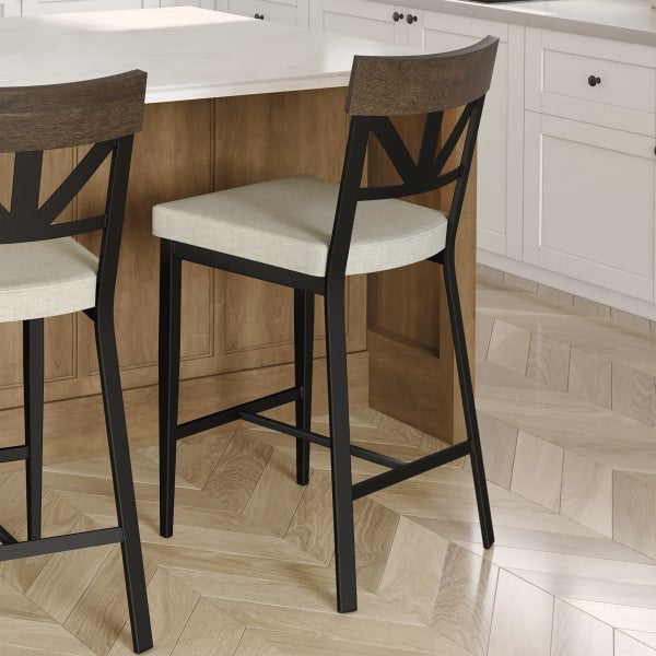 Amisco Clark Counter Stool with PVC Seat