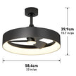 Artika Austin 23 in. Ceiling Fan with Light