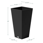 Veradek 30" Tall Square Planter, 2-pack