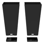 Veradek 30" Tall Square Planter, 2-pack