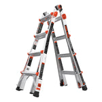 Little Giant MegaLite+ 18 ft. Multi-Position Aluminum Ladder With Levelers