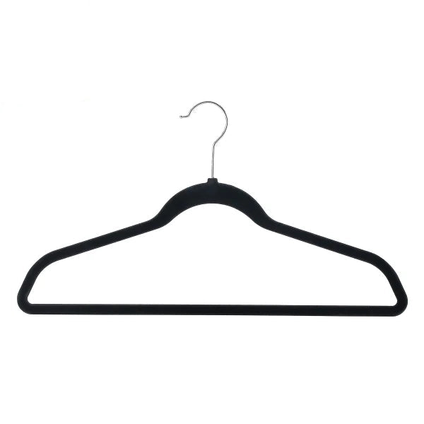 100 Non-Slip Flocked Hangers