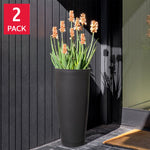 Veradek 28 in. Round Planter, 2-pack