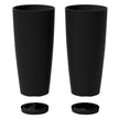 Veradek 28 in. Round Planter, 2-pack