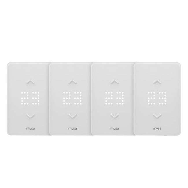 Mysa Smart Thermostat LITE for Electric Baseboard Heaters - 4 Pack