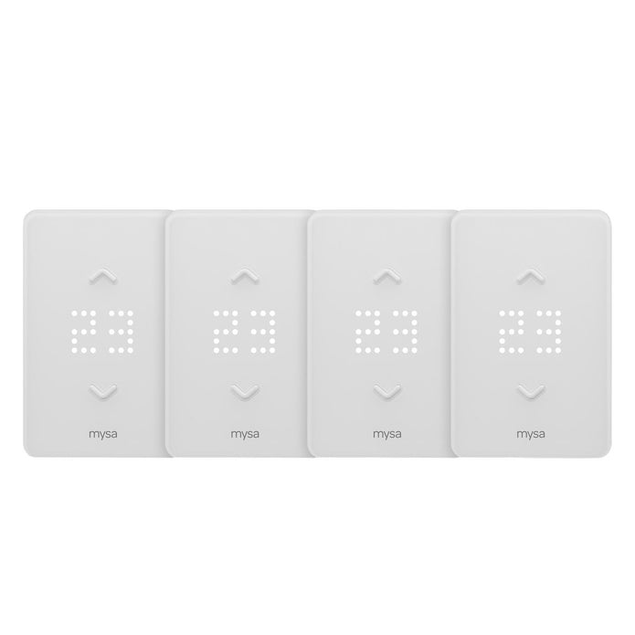 Mysa Smart Thermostat LITE for Electric Baseboard Heaters - 4 Pack
