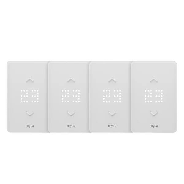 Mysa Smart Thermostat LITE for Electric Baseboard Heaters - 4 Pack