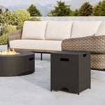 Avello Round Fire Table with Tank Cover