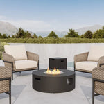 Avello Round Fire Table with Tank Cover