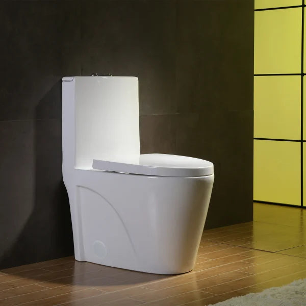 SERA Catania One-piece Dual Flush Toilet in White