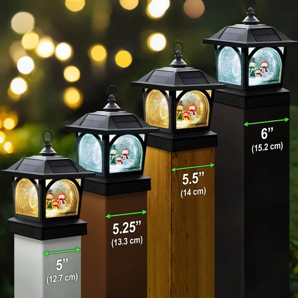 Classy Caps Solar Holiday Globe Lantern