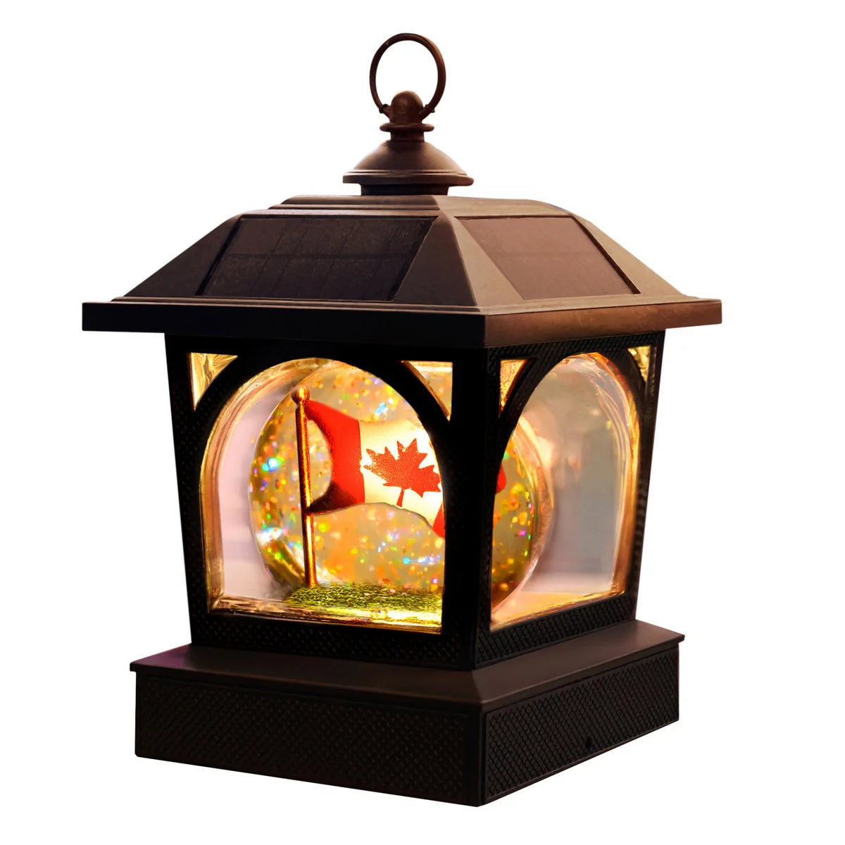 Classy Caps Solar Canadian Patriot Table Lantern/Post Cap