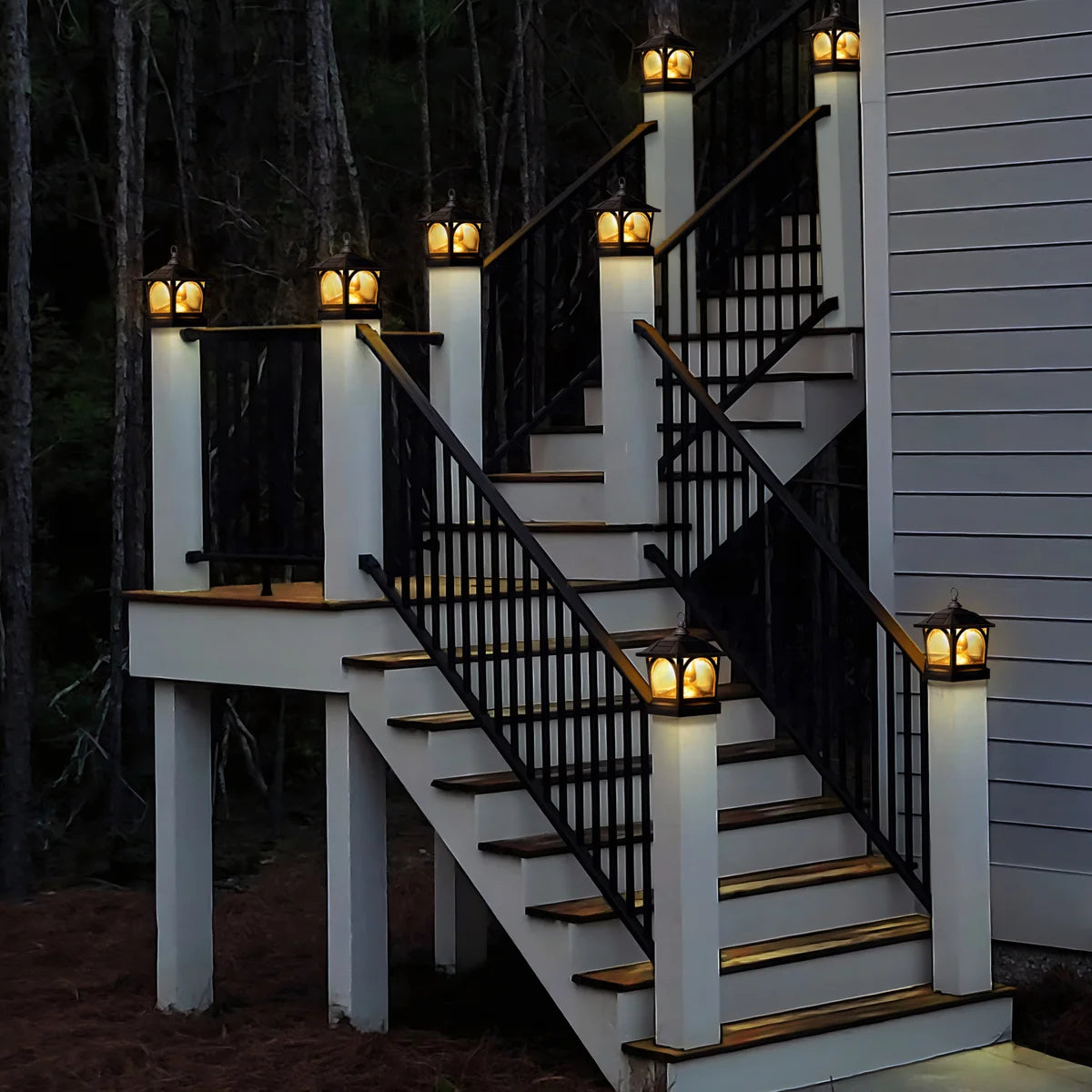 Classy Caps Edison Solar Table Lantern or Post Cap