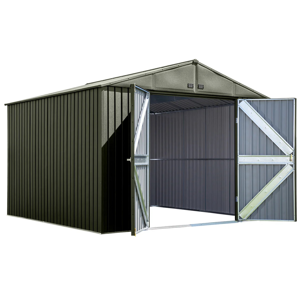 Scotts Lawn Care Storage Shed 10x10 Vintage Green