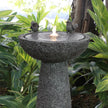 Natural Finish Bird Bath Fountain Outdoor